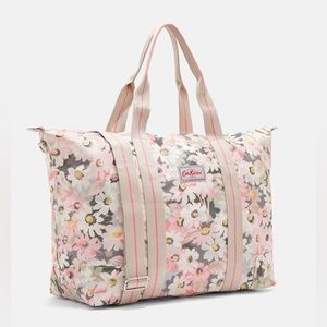 Cath Kidston Floral Foldaway Overnight Bag - Packable Zipper Crossbody Tote